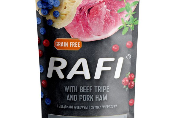 Hrana Umeda Caini, Rafi Dog, Sunca de Porc si Burta de Vita, 500 g