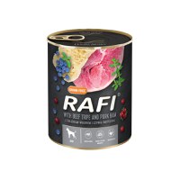 Hrana Umeda Caini, Rafi Dog, Sunca de Porc si Burta de Vita, 800 g - 1