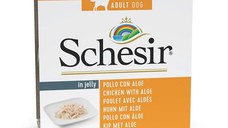 Hrana umeda caini, Schesir Dog Chicken Fillet with Aloe, 150 g
