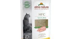 Hrana umeda pisici Almo Nature HFC Plic Filet de Pui, 55 g