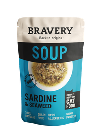 Hrana Umeda Pisici, Bravery Soups Cat, Sardine si Alge, 40 g - 1