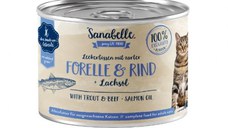 Hrana umeda pisici, Sanabelle, Pastrav si Vita, 195 g