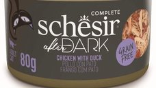 Hrana umeda pisici, Schesir After Dark Cat Wholefood Pui si Rata, 80 g