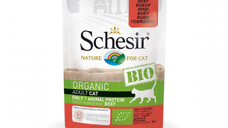Hrana umeda pisici, Schesir Bio For Cat, Vita, 85 g