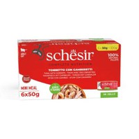 Hrana umeda pisici, Schesir, Ton si Creveti in Jeleu, 6x50 g - 1