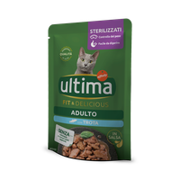 Hrana umeda pisici, Ultima Cat, Adult Sterilizat Fit & Delicious Pastrav, 85 g - 1
