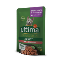 Hrana umeda pisici, Ultima Cat, Adult Sterilizat Fit & Delicious Somon, 85 g - 1