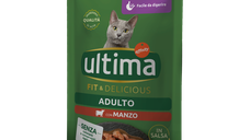 Hrana umeda pisici, Ultima Cat, Adult Sterilizat Fit & Delicious Vita, 85 g