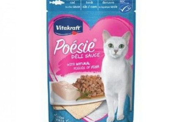 Hrana umeda pisici, Vitakraft Plic Poesie, Cod in Sos, 85 g