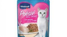 Hrana umeda pisici, Vitakraft Plic Poesie, Cod in Sos, 85 g