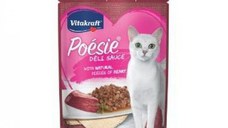 Hrana umeda pisici, Vitakraft Plic Poesie, Inima in Sos, 85 g