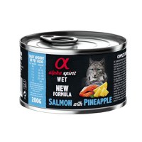 Hrană umedă Premium pentru pisică Alpha Spirit, cu somon și ananas, 200 g - 1