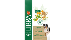 Hrana Uscata Caini Adulti, Libra Dog Adult Medium-Maxi, Miel, 14 kg