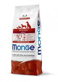 Hrana uscata caini, Monge Natural Superpremium Adult All Breeds, Miel & Orez, 12 kg - 1