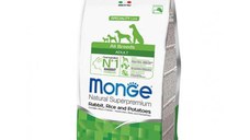 Hrana uscata caini, Monge Natural Superpremium All Breeds Adult, Iepure, Orez & Cartofi, 2.5 kg