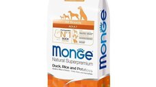 Hrana uscata caini, Monge Natural Superpremium All Breeds Adult, Rata, Orez & Cartofi, 12 kg