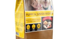 Hrana uscata caini, Nutraline Puppy & Junior Mediu, 12.5 kg