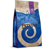 Hrana uscata caini, Petkult Probiotic Care Adult, talie mare, rata, 8 kg - 1