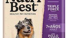 Hrana Uscata Caini Premium, NutriBest Adult Dog 7+, Pui si Orez, 3 kg