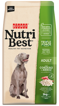 Hrana Uscata Caini Premium, NutriBest Adult Dog, Miel si Orez, 3 kg - 1