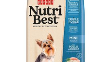 Hrana Uscata Caini Premium, NutriBest Adult Dog Mini, Pui si Orez, 10 kg