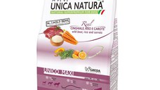 Hrana Uscata Natura Unica Caini Talie Mare cu Mistret, Orez Si Morcovi, 12 kg