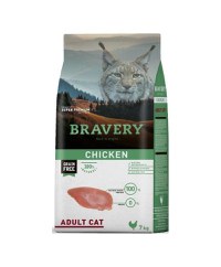 Hrana Uscata Pisici, Bravery Adult Cat, Pui, 7 kg - 1