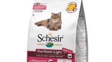 Hrana uscata pisici, Schesir Cat Sterilized Monoprotein Sunca, 400 g
