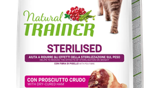 Hrana Uscata Pisici Sterilizate, Natural Trainer, Prosciutto Crudo, 10 kg