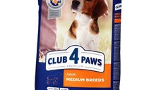 Hrana uscata premium caini, Club 4 Paws Adult Mediu, Pui, 14 kg