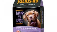 Hrana uscata premium hipoalergenica caini, Julius K9 Puppy, Miel & Orez, 12 kg