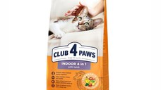 Hrana uscata premium pisici, Club 4 Paws Indoor, Miel, 14 kg