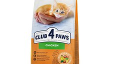Hrana uscata premium pisici, Club 4 Paws Kitten, Pui, 14 kg