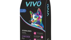 Hrana Uscata Super Premium VIVO pentru Pisici Adulte Sterilizate cu Pui, 10 kg