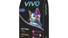 Hrana Uscata Super Premium, VIVO, Pisici Kitten, Pui, 10 kg