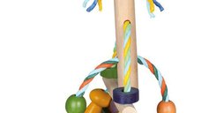 Jucarie din Lemn pentru Pasari Multicolor 31 cm - Model 58963
