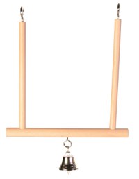 Jucarie Leagan Lemn cu Clopotel 12x13 cm 5830 - 1