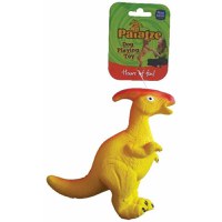 Jucarie Paiatze Dog Dinozaur Latex, galben, 22 cm - 1