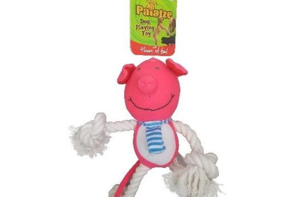 Jucarie Paiatze Dog Porcusor, roz, 30 cm