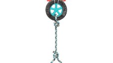 Jucarie pentru caini, Camon, roata TPR si franghie, 44 cm