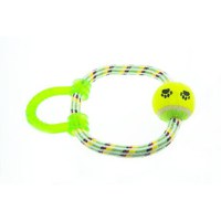 Jucarie pentru caini inel cu minge, Enjoy, 18 cm - 1