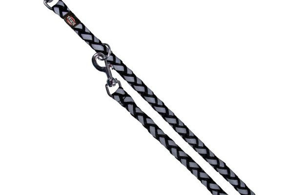 Lesa Coarda Reflectorizanta 18 mm/2 m Negru cu Gri 13591