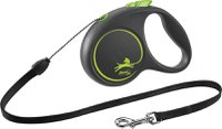 Lesa Flexi Black Design Snur S: 5m/12kg, Green 12254 - 1