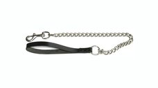 Lesa pentru caini din lant cu maner, 1.6mm x 90cm