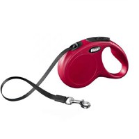 Lesa retractabila cu banda, Flexi New Classic, XS 3 m rosie - 1