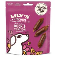 Lily's Kitchen Scrumptious Duck With Venison Sausages Dog Treats, 70 g - 1