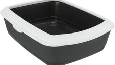 Litiera  37x15x47 cm Gri cu Alb 40184