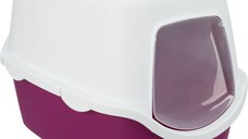 Litiera cu Acoperis Vico 40x40x56 cm Bordo/Alb 40278