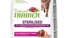 Natural Trainer, Pisica Adulta Sterilizata cu Prosciutto Crudo, 1.5 kg