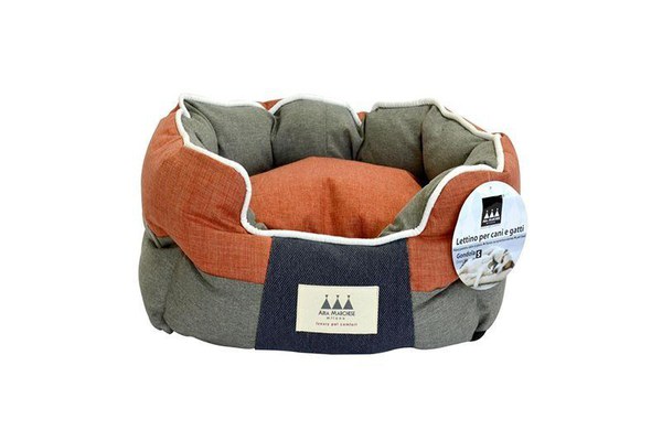 Pat caini si pisici, Aria Marchese Gondola Oranj/ Gri, M 60x50x25 cm